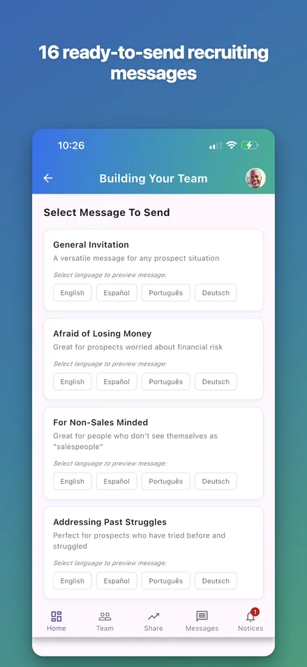 Message library