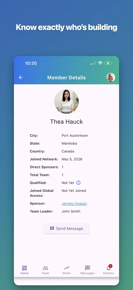 Member details