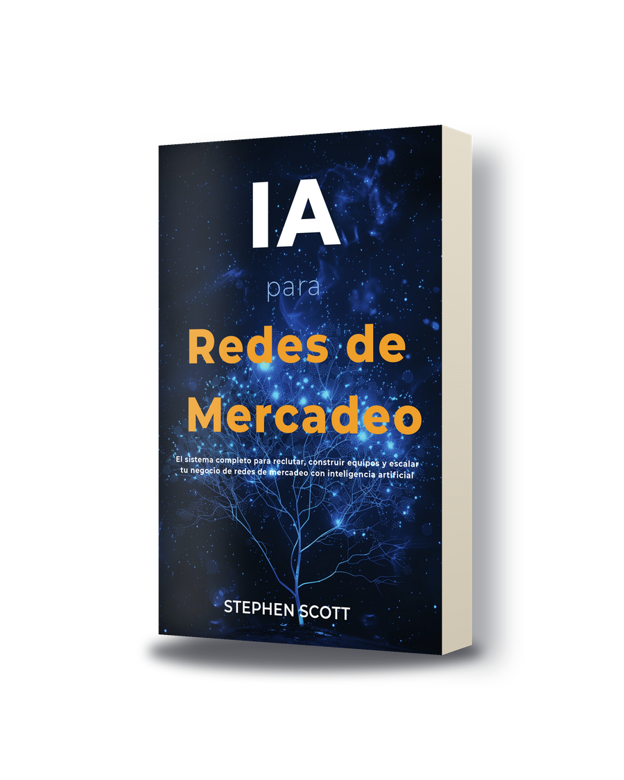IA para Redes de Mercadeo — portada 3D