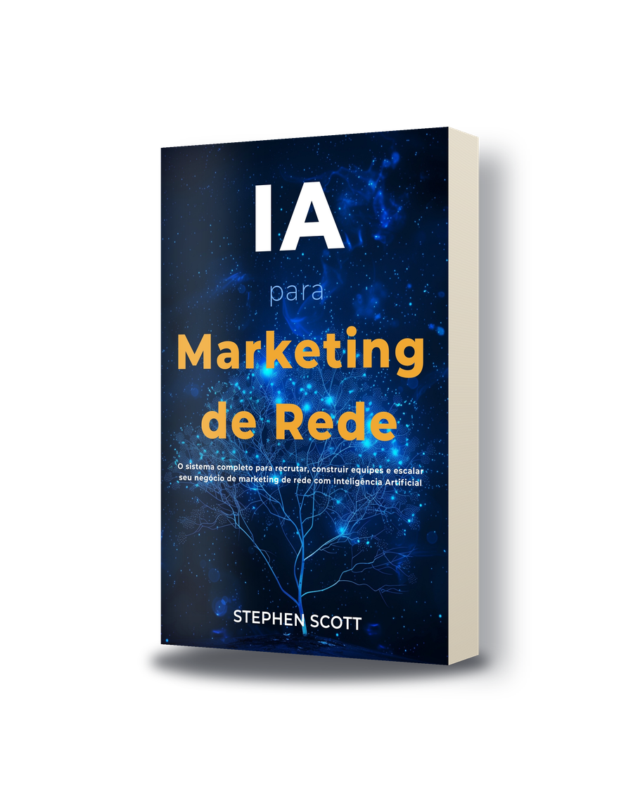 IA para Marketing de Rede — capa 3D